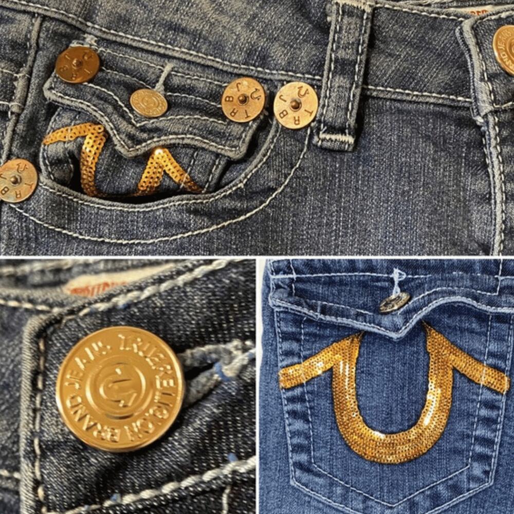 True Religion Womens Jeans 27 Joey T low rise skinny - Picture 6 of 6